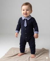 Macacão Bebê Menino Bordado Manga Comprida Meia Estação Roupa de Bebê Menino Macacão Bebê Menino Bordado Manga Comprida Meia Estação Roupa de Bebê Menino