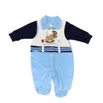 Macacao bebe menino cavalinho