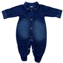 Macacão Bebê Menino Jeans Macacão Bebê Menino Jeans