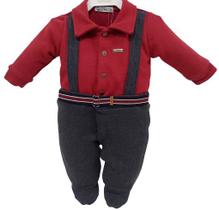 Macacão Bebê Menino Luxo Zafielo Inverno Enxoval Ref 540