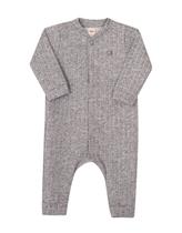 Macacão Bebê Menino Malha Tricot Cinza Nini & Bambini Macacão Bebê Menino Malha Tricot Cinza Nini & Bambini