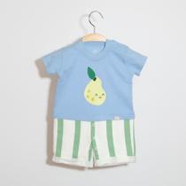 Macacão Bebê Menino Pera e Listras Keko Baby