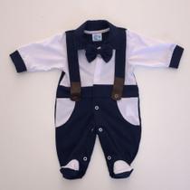 Macacão bebe menino suspensório