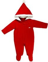 Macacão Bebê Natal C/ Capuz Unissex Grow Up Macacão Bebê Natal C/ Capuz Unissex Grow Up