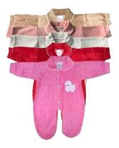 Macacao Bebe Rn Plush Kit 5 Peças Menino e Menina