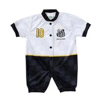 Macacão Bebê Santos Manga Curta - Torcida Baby Macacão Bebê Santos Manga Curta - Torcida Baby