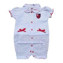 Macacão Bebê São Paulo Oxford Feminino Oficial