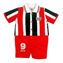 Macacão Bebê São Paulo Uniforme Campo Oficial Macacão Bebê São Paulo Uniforme Campo Oficial