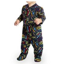 Macacão Bebê Tiptop Estampado Dino Azul Marinho - 1015