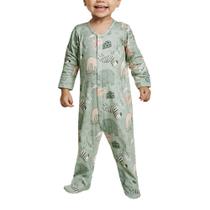 Macacão Bebê Tiptop Estampado Verde - 101815 Macacão Bebê Tiptop Estampado Verde - 101815
