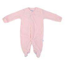Macacão Bebê TipTop Fleece Longo Rosa - 183215