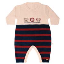 Macacão Bebe Tricô Safari Luxo