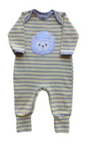 Macacão Bebê Unissex Longo Pezinho Reversível Piu Blu