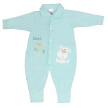 Macacão bebê unissex manga longa em malha de algodão p ao g Macacão bebê unissex manga longa em malha de algodão p ao g