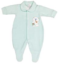 Macacão bebê unissex manga longa em plush rn ao g Macacão bebê unissex manga longa em plush rn ao g