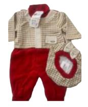 Macacão Bebê Veludo com Boina Aconchego Lindeza Vermelho Macacão Bebê Veludo com Boina Aconchego Lindeza Vermelho