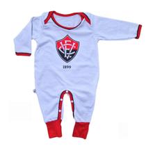 Macacão Bebê Vitória BA Manga Longa Oficial Macacão Bebê Vitória BA Manga Longa Oficial