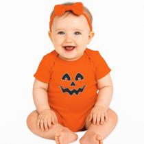 Macacão Bebês Fantasia Abóbora Halloween Brilha Escuro Minideia Macacão Bebês Fantasia Abóbora Halloween Brilha Escuro Minideia
