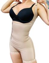 Macacão Body Alta Compressão Com Alça, Fecho Zíper M06