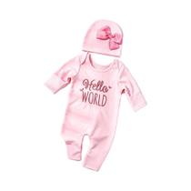 Macacão Bordado Para Bebê Recém-Nascido Com Chapéu De Laço, Acessórios Para Fotografia, Roupa Para Macacão Bordado Para Bebê Recém-Nascido Com Chapéu De Laço, Acessórios Para Fotografia, Roupa Para
