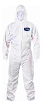 Macacão Branco De Segurança Pintura E Riscos Químicos Capuz