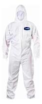 Macacão Branco De Segurança Pintura E Riscos Químicos Capuz