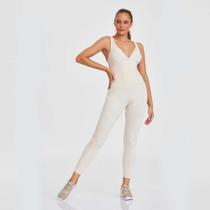 Macacão Caju Brasil Nakay Assimétrico Off White