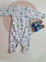 Macacão Canelado Bebê, Manga Longa Macacão Canelado Bebê, Manga Longa