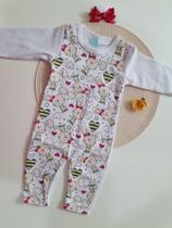 Macacão Canelado Bebê, Manga Longa Macacão Canelado Bebê, Manga Longa