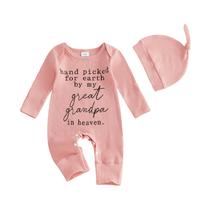 Macacão canelado para bebês recém-nascidos, macacão canelado SAYOO rosa 3-6M Macacão canelado para bebês recém-nascidos, macacão canelado SAYOO rosa 3-6M