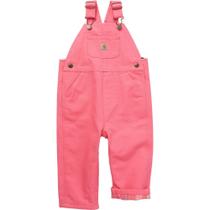 Macacão Carhartt Toddler para meninas forrado de flanela em lona 3T Macacão Carhartt Toddler para meninas forrado de flanela em lona 3T