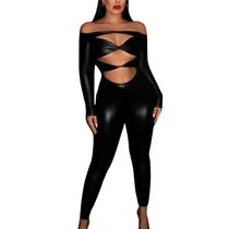Macacão Catsuit Bodysuit Fantasia Festa Show Feira Mulher Gato Preto M422 Macacão Catsuit Bodysuit Fantasia Festa Show Feira Mulher Gato Preto M422