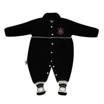 Macacao Chuteira Corinthians G Menino Preto Revedor CR 0219 Macacao Chuteira Corinthians G Menino Preto Revedor CR 0219