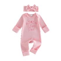 Macacão Clothes PUHHAPIEY Daddys Girl Newborn Romper 3-6M rosa Macacão Clothes PUHHAPIEY Daddys Girl Newborn Romper 3-6M rosa