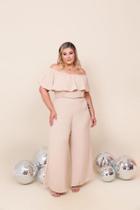 Macacão com barra em cima feiminino tamanho único plus size Macacão com barra em cima feiminino tamanho único plus size