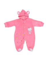 Macacão Com Capuz Em Plush Orelinha Feminino