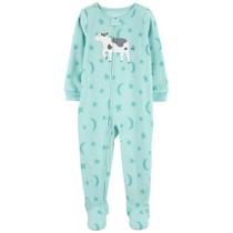 Macacão com pé fleece carter's - vaquinha - menina - 100% poliéster microfleece Macacão com pé fleece carter's - vaquinha - menina - 100% poliéster microfleece