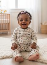 Macacão Com Ziper 100% Algodão Feminino