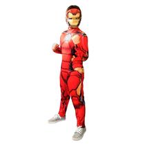 Macacão Comprido Homem De Ferro Fantasia Marvel Tam G Macacão Comprido Homem De Ferro Fantasia Marvel Tam G
