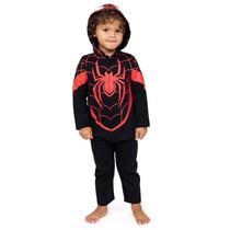 Macacão Cosplay Marvel Spider-Verse Miles Morales 4T Boy