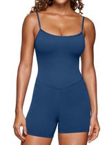 Macacão CRZ YOGA Butterluxe com Alças Finas Acolchoado Marinho P XS Macacão CRZ YOGA Butterluxe com Alças Finas Acolchoado Marinho P XS