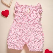 Macacão Curto Babado Minimalista Bebê Menina até 12 Meses Macacão Curto Babado Minimalista Bebê Menina até 12 Meses