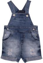 Macacão Curto Bebê Jeans Sonho Magico