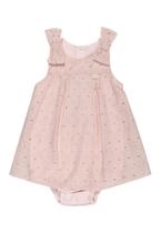 Macacão Curto Bebê Menina Rosa Anjos Baby