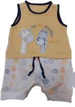 Macacão Curto Bebê Menino Bordado Le Bhua / Paraiso 13757 Macacão Curto Bebê Menino Bordado Le Bhua / Paraiso 13757