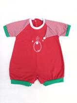 Macacão Curto Bebê - Natal - Tema Natalino - Tamanhos P / M / G