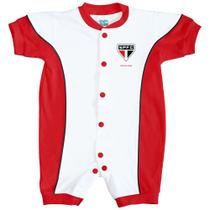 Macacão Curto Bebe Torcida Baby São Paulo - 005A Macacão Curto Bebe Torcida Baby São Paulo - 005A