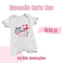 Macacao Curto Canelado Liso 100% Algodao Macacao Curto Canelado Liso 100% Algodao
