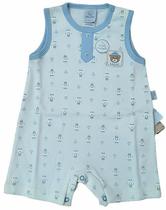 Macacão Curto De Bebê Menino Urso Piu Piu