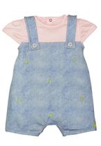 Macacão Curto Infantil Jeans Grow Up